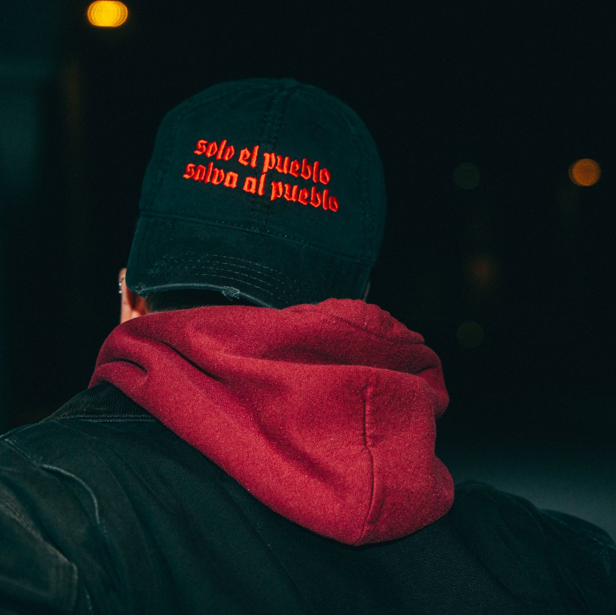 Solo el Pueblo Salva al Pueblo | Distressed Baseball Cap