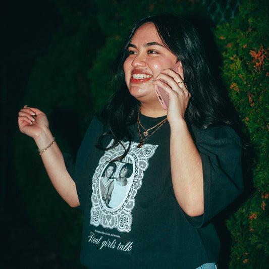 Real Girls Talk | Oversized Faded T-shirt