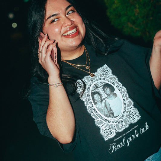 Real Girls Talk | Oversized Faded T-shirt