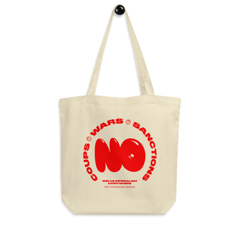 NO Coups, NO Wars, NO Sanctions | Organic Cotton Tote Bag