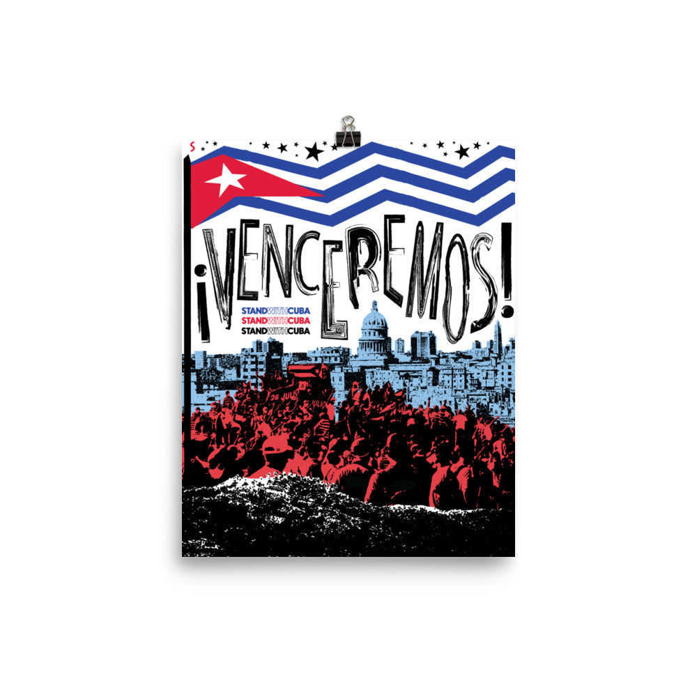¡Venceremos! Stand With Cuba | 8"x10" Poster